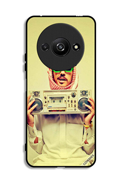 Covernex غطاء حماية لهاتف Xiaomi Redmi A3 4G يحمل جهاز موسيقى عتيق