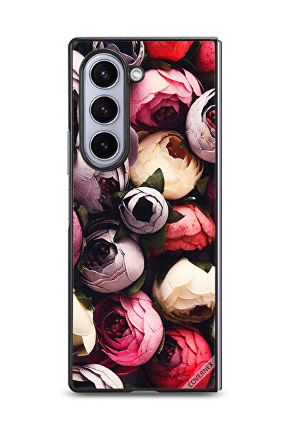 Covernex غطاء حماية لهاتف سامسونج جالاكسي زد فولد 6 - وردي داكن مخروطي