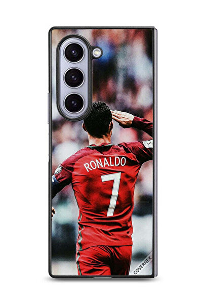 Covernex غطاء حماية لهاتف سامسونج جالاكسي زد فولد 6 بتصميم رونالدو تحية للجمهور