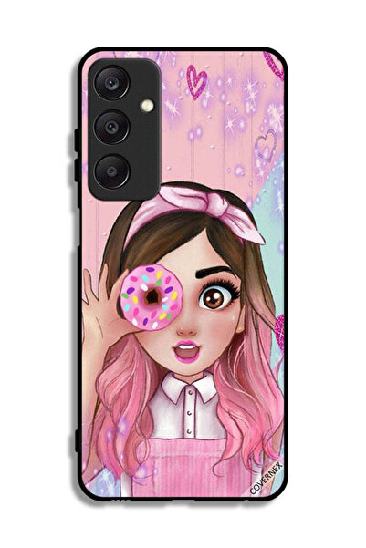 Covernex غطاء حماية لهاتف سامسونج جالاكسي A25 5G بتصميم فتاة محبة للدونات