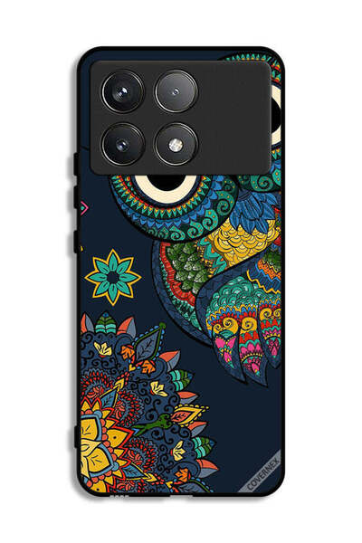 Covernex Xiaomi Poco F6 Pro Protective Case Cover Floral Owl