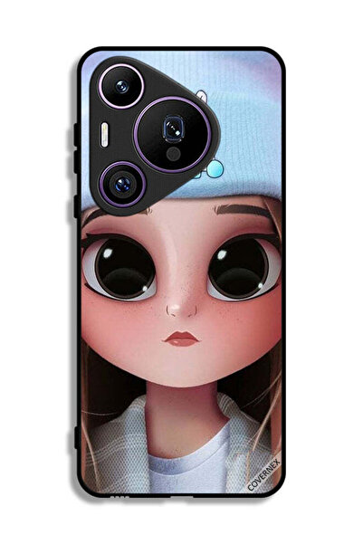 Covernex غطاء حماية لهاتف هواوي بيورا 70 برو بتصميم فتاة وحيد القرن اللطيفة