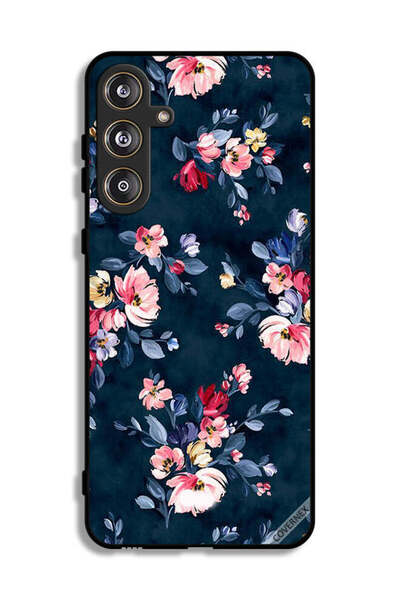 Covernex غطاء حماية لهاتف سامسونج جالاكسي M55 5G مزين بزهور مرسومة يدويًا
