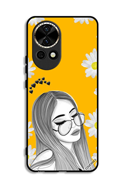 Covernex غطاء حماية لهاتف هواوي نوفا 12 5G، تصميم فتاة نظارات