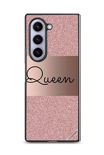 Covernex غطاء حماية لهاتف Samsung Galaxy Z Fold6 بخلفية لامعة من Queen Glitters