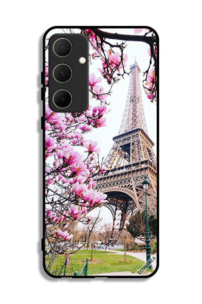 Covernex غطاء حماية لهاتف سامسونج جالاكسي A35 5G بطبعة زهور وبرج إيفل