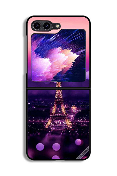 Covernex غطاء حماية لهاتف سامسونج جالاكسي زد فليب 6 بتصميم برج إيفل