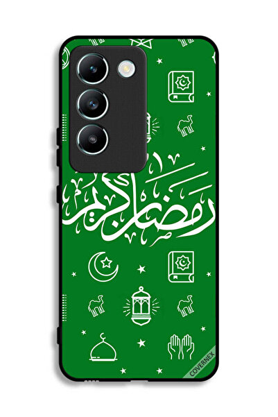 Covernex غطاء حماية لهاتف فيفو V30 لايت 4G - رمضان كريم - أخضر