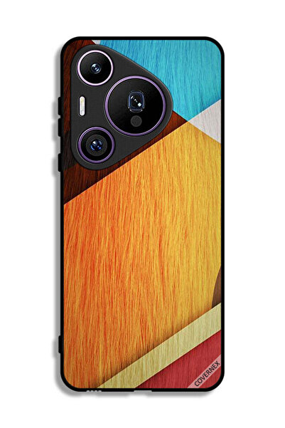 Covernex غطاء حماية لهاتف هواوي بيورا 70 برو بتصميم خشبي