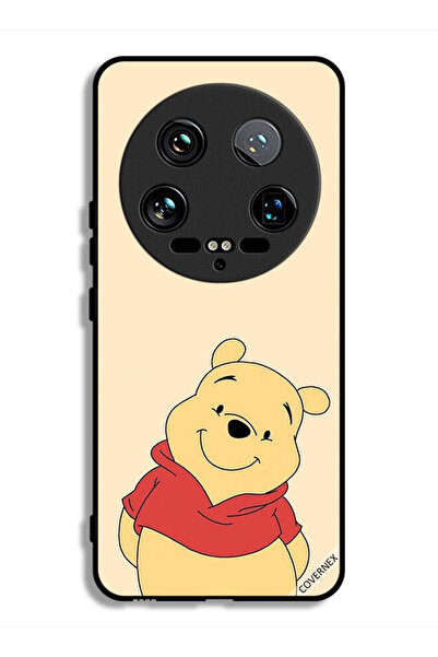 Covernex غطاء حماية فائق لهاتف شاومي 14 بتصميم الدب في وضع السعادة