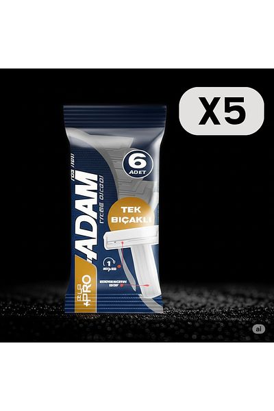 Adam Shaving Razor Single Blade 6Pcs X 5Pcs