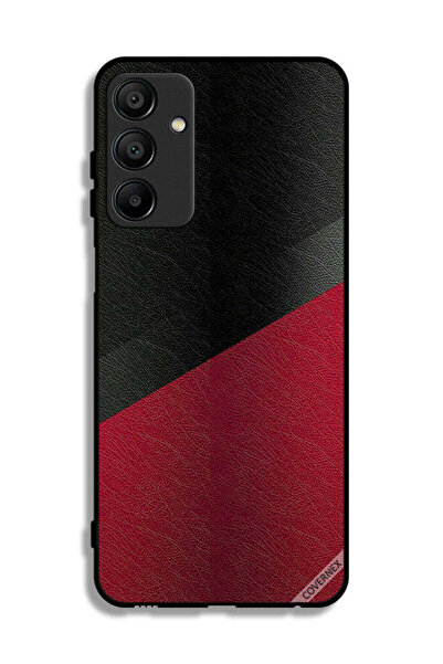 Covernex غطاء حماية جلدي بنمط هندسي لهاتف سامسونج جالاكسي A15 4G