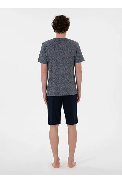 U.S. Polo Assn. ΣΕΤ ΠΙΤΖΑΜΑ US POLO ΒΑΜΒΑΚΙ ΜΕ ΜΙΖΟ ΜΑΝΙΚΙ ΑΝΔΡΙΚΟ ΣΟΡΤΣ