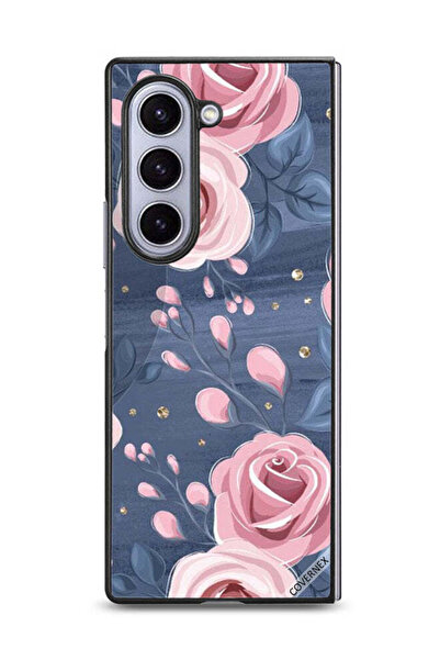 Covernex غطاء حماية لهاتف سامسونج جالاكسي زد فولد 6 بنقشة الورود والأوراق