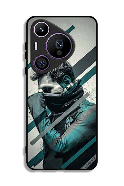 Covernex غطاء حماية لهاتف هواوي بيورا 70 برو بتصميم وجه ميسي المخفي