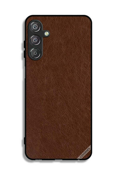 Covernex غطاء حماية جلدي بنمط هندسي لهاتف سامسونج جالاكسي F15 5G