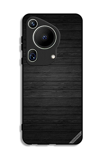 Covernex غطاء حماية لهاتف هواوي بيورا 70 ألترا بنمط خشبي داكن