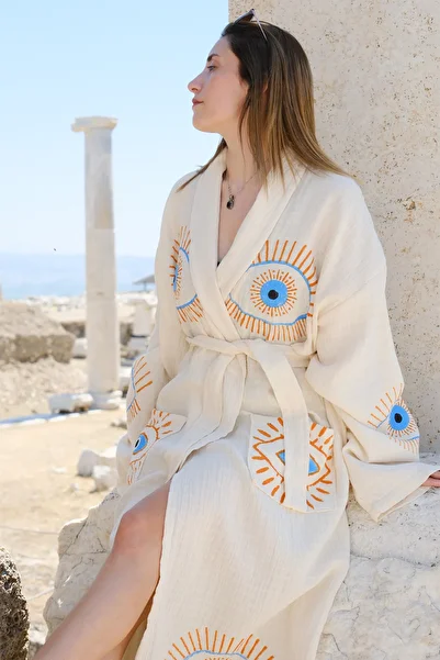 DC Teks Muslin Dressing Gown / Bathrobe / Kimono