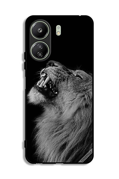 Covernex غطاء حماية لهاتف شاومي ريدمي 13 سي بطبعة الأسد المبهج