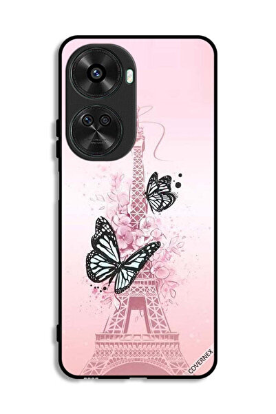 Covernex غطاء حماية لهاتف هواوي نوفا 11 SE بتصميم فراشات على برج إيفل