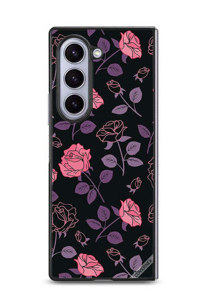 Covernex غطاء حماية لهاتف سامسونج جالاكسي زد فولد 6 بنقشة الورود القوطية البا...