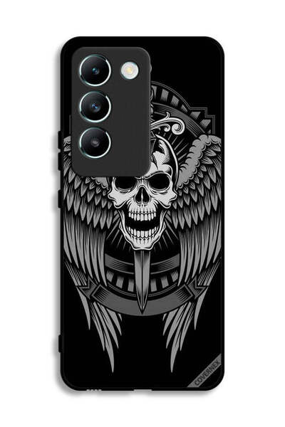 Covernex غطاء حماية لهاتف Vivo V30 Lite 4G بتصميم جمجمة وأجنحة نسر