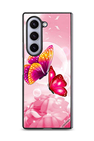 Covernex غطاء حماية لهاتف سامسونج جالكسي زد فولد 6 بنقشة فراشات لطيفة