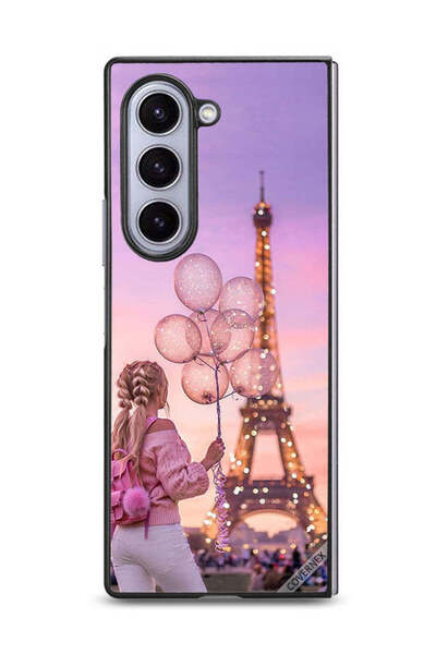 Covernex غطاء حماية لهاتف سامسونج جالاكسي زد فولد 6 بطبعة فتاة تحمل بالونات