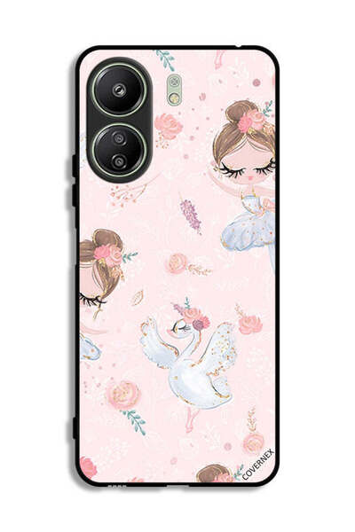 Covernex غطاء حماية لهاتف شاومي ريدمي 13 سي - دوللي فتاة وزهور