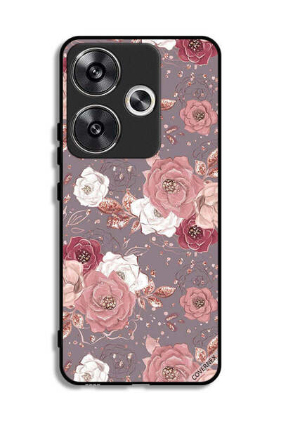 Covernex غطاء حماية لهاتف Xiaomi Redmi Turbo 3 5G بخلفية زهرية