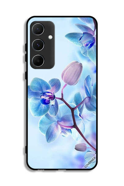 Covernex غطاء حماية لهاتف سامسونج جالاكسي A55 5G بنقشة زهور الأوركيد