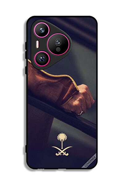 Covernex غطاء حماية لهاتف هواوي بيورا 70 مع شعار المملكة العربية السعودية