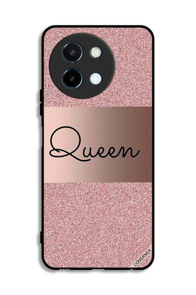 Covernex غطاء حماية لهاتف Vivo Y38 5G بخلفية لامعة من Queen Glitters