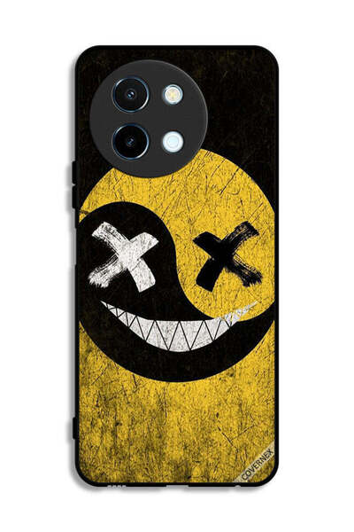 Covernex غطاء حماية لهاتف Vivo Y38 5G برسومات وجه مارشميلو