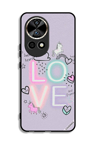 Covernex غطاء حماية لهاتف هواوي نوفا 12 ألترا 5G بتصميم قلب جميل ووحيد القرن