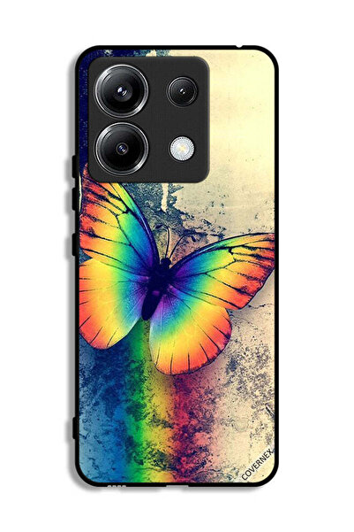 Covernex غطاء حماية لهاتف شاومي ريدمي نوت 13 برو 5G بتصميم فراشة قوس قزح عتيقة