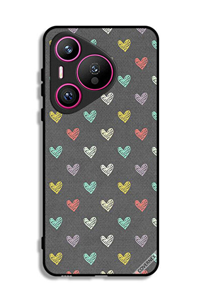Covernex غطاء حماية لهاتف هواوي بيورا 70 بنقشة قلوب صغيرة