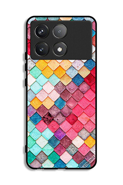 Covernex غطاء حماية لهاتف شاومي بوكو F6 برو بنمط مربع ماسي