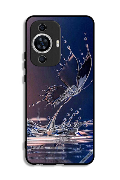 Covernex غطاء حماية لهاتف هواوي نوفا 12 إس بتصميم قطرات الماء والفراشة