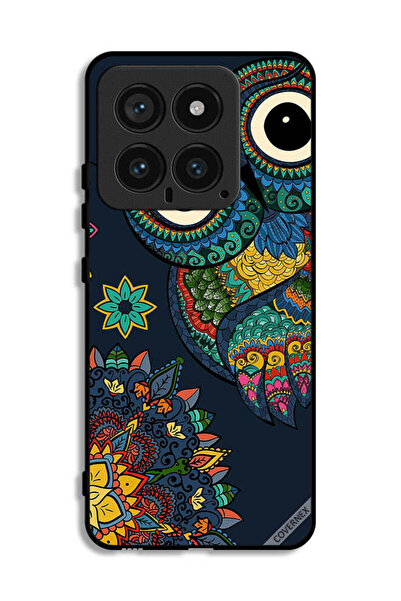 Covernex غطاء حماية لهاتف شاومي 14 بتصميم بومة زهرية