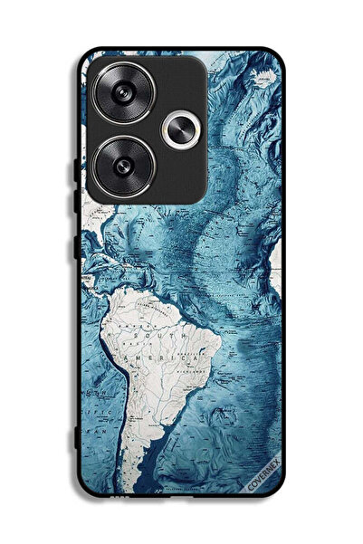 Covernex غطاء حماية لهاتف Xiaomi Redmi Turbo 3 5G برسومات خريطة فنية