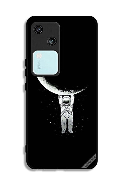 Covernex غطاء حماية لهاتف Vivo S18 5G، صورة رائد فضاء معلق على القمر، مطبوعة