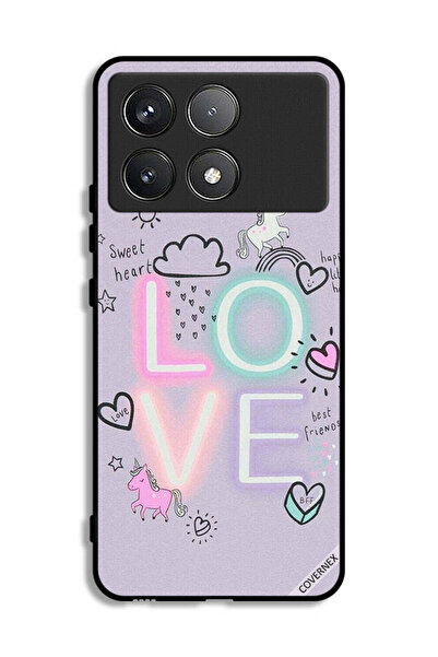 Covernex غطاء حماية شاومي ريدمي K70 بتصميم قلب جميل ووحيد القرن