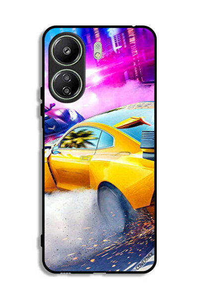 Covernex غطاء حماية لهاتف شاومي ريدمي 13 سي بتصميم سيارة سباق