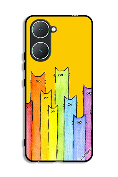 Covernex غطاء حماية لهاتف Vivo Y03 4G بتصميم دمية قطة
