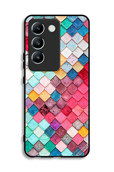 Covernex غطاء حماية لهاتف Vivo Y100 4G بنمط مربع ماسي