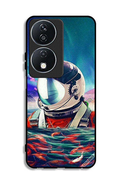 Covernex غطاء حماية لهاتف Honor X7b 5G بتصميم رائد فضاء في بحر الأسماك