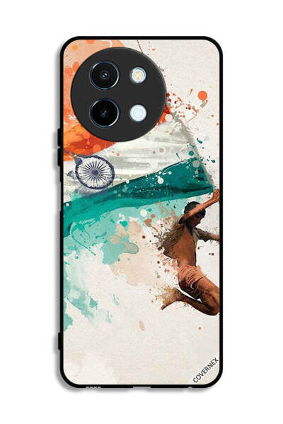 Covernex غطاء حماية لهاتف Vivo Y38 5G يحمل علم الهند أثناء الطيران