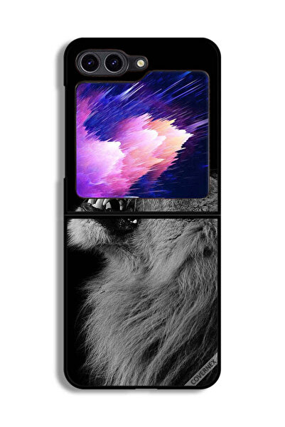 Covernex غطاء حماية لهاتف سامسونج جالاكسي زد فليب 6 - أسد مبتهج