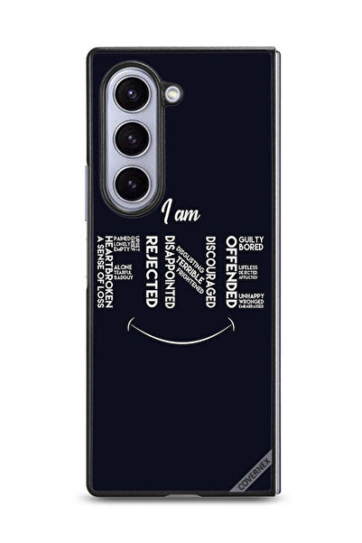 Covernex غطاء حماية لهاتف سامسونج جالاكسي زد فولد 6 بخط اليد "أنا بخير"